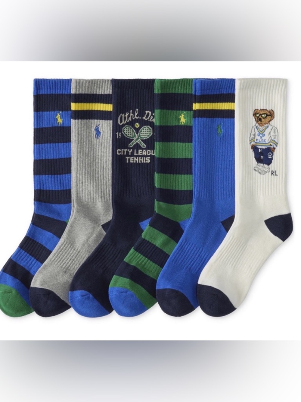 Polo by Ralph Lauren Men's 6-Pack Crew Socks
